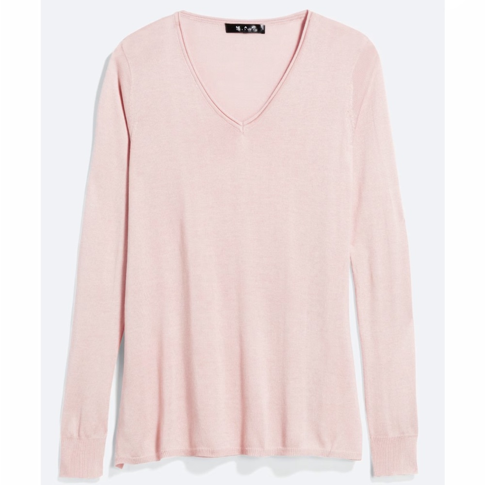 Stitch Fix Soft Pink Blush Long Sleeve Mak Top Kramer V-Neck Pullover size med